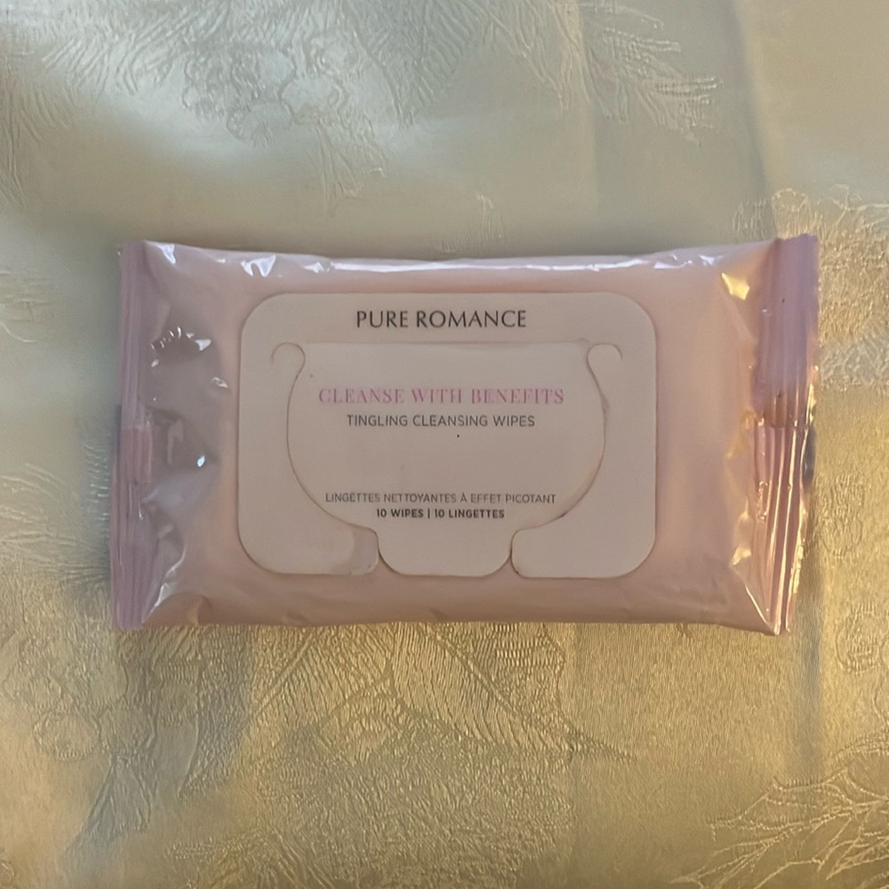 Pure Romance Cleanse With Benefits Wipes New & Unopened